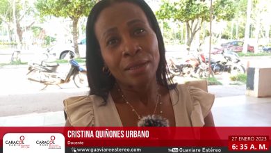 Docente Cristina Quiñonez Urbano quien solicitaba una permuta con el también docente Arnulfo Mahecha Vásquez en el municipio de El Retorno.